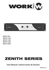 Work Pro ZENITH 1800 Instrucciones De Usuario