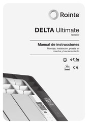 Rointe DELTA Ultimate Serie Manual De Instrucciones