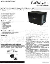 StarTech PEX2PCI4 Manual De Instrucciones