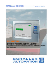 Schaller Automation VISATRON ReCon DS23 Manual De Uso