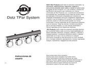 ADJ Dotz TPar System Instrucciones De Usuario