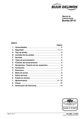 BIJUR DELIMON BF-G Manual De Instrucciones