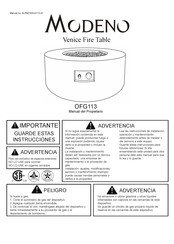 MODENO OFG113 Manual Del Propietário