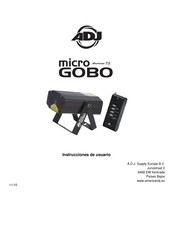 ADJ MICRO GOBO Instrucciones De Usuario