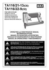 Max TA116/21-13 Manual De Operaciones
