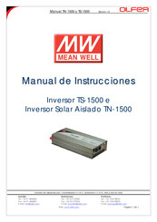 Mean Well TN-1500 Manual De Instrucciones