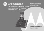 Motorola 4251 Instrucciones De Servicio