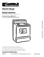 Kenmore 665.9527 Manual De Uso Y Cuidado