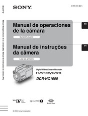 Sony HANDYCAM DCR-HC1000 Manual De Operaciones