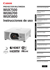 Canon WUX7000Z Instrucciones De Uso