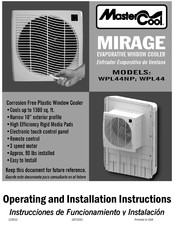 MastrerCool WPL44NP Instrucciones De Funcionamiento Y Instalacion