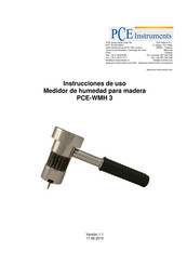 PCE Instruments PCE-WMH 3 Instrucciones De Uso