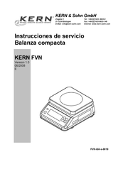 KERN FVN 6K1IP Instrucciones De Servicio