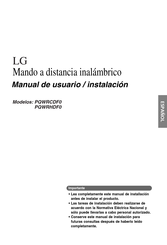 LG PQWRCDF0 Manual De Usuario