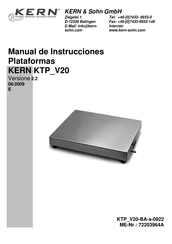 KERN KTP 6V20NM Manual De Instrucciones