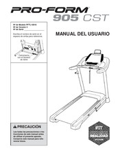 Pro-Form 905 CST Manual Del Usuario