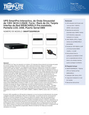 Tripp-Lite SmartPro SMART3000RM2UN Manual De Instrucciones