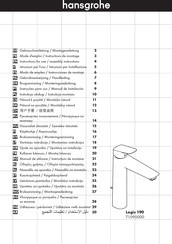 Hansgrohe Logis 190 71095000 Instrucciones De Montaje