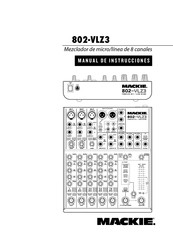 Mackie 802-VLZ3 Manual De Instrucciones