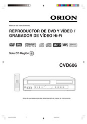 Orion CVD606 Manual De Instrucciones