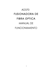 ADInstruments AD370 Manual De Funcionamiento