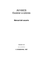 Avision AV100CS Manual Del Usuario