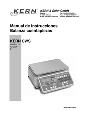 KERN and SOHN KERN CWS 30 K5 Manual De Instrucciones