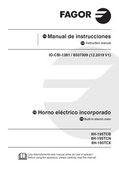 FAGOR 8H-195TCB MANUAL DE INSTRUCCIONES Descargar en PDF | ManualsLib