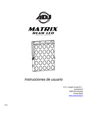 ADJ Matrix Beam LED Instrucciones De Usuario