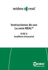 Widex REAL RE-X Serie Instrucciones De Uso