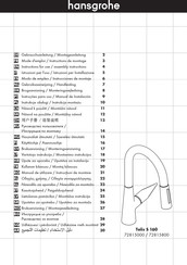 Hansgrohe Talis S 160 72815000 Instrucciones De Montaje