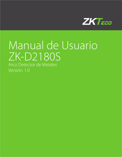 ZKTeco ZK-D2180S Manual De Usuario