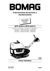 Bomag BPR 45/55 D Instrucciones De Servicio