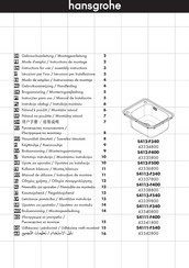 Hansgrohe S4111-F540 43342800 Instrucciones De Montaje