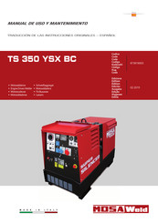 MOSA Weld TS 350 YSX BC Manual De Uso Y Mantenimiento