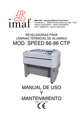 IMAF SPEED 86 CTP Manual De Uso