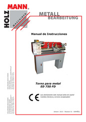 Holzmann ED 750 FD Manual De Instrucciones