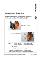 ProMinent Taine 1313 PVDF Instrucciones De Servicio