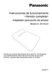 Panasonic SH-WL30 Instrucciones De Funcionamiento