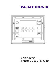 Weigh-Tronix 715 Manual Del Operario