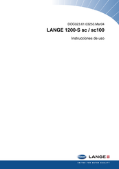 Hach LANGE 1200-S sc Instrucciones De Uso