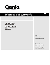 Terex Genie Z-34/22N Manual Del Operario