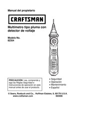 Craftsman 82354 Manual Del Propietário