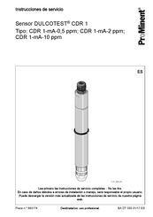 ProMinent DULCOTEST CDR 1-mA-2 ppm Serie Instrucciones De Servicio