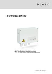 elero ControlBox LIN-DC Instrucciones De Montaje