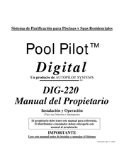 AUTOPILOT SYSTEMS Pool Pilot Digital DIG-220 Manual Del Propietário