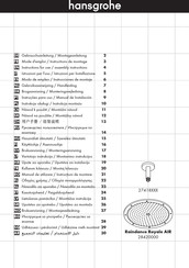 Hansgrohe Raindance Royale AIR 28420000 Instrucciones De Montaje