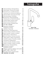 Hansgrohe Ecos L 1jet 14816000 Instrucciones De Montaje