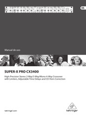 Behringer SUPER-X PRO CX3400 Manual De Uso