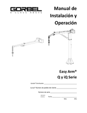 GORBEL Easy Arm iQ Manual De Servicio